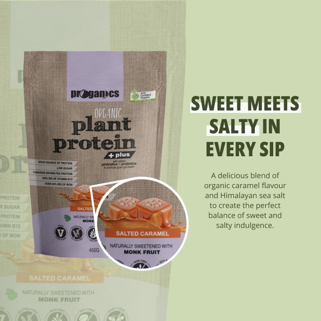 Organic Plant Protein Plus Salted Caramel