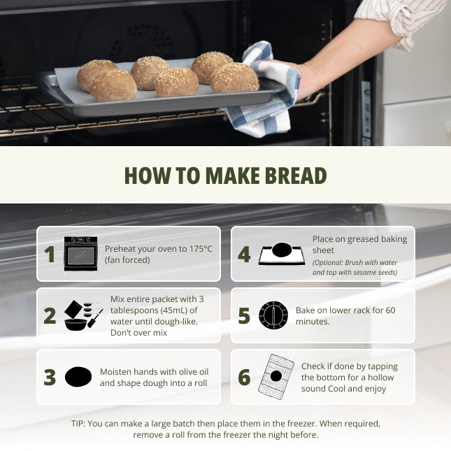 Low-Carb Bread Rolls 7 Pack